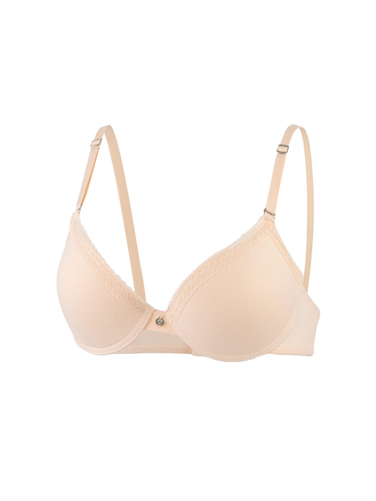 BRASIER ALGODON PACK X2 CON ENCAJE BEIGE NEGRO LiliPink Costa Rica