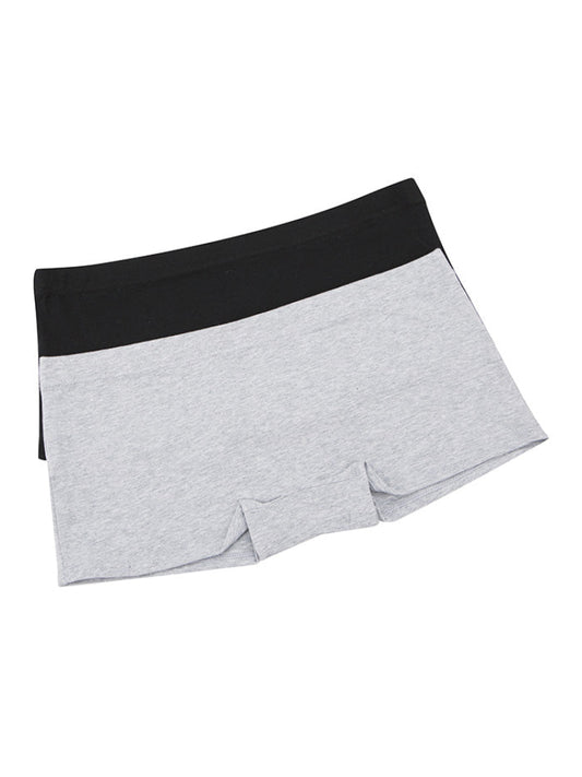 Calzón Boxer Algodón Paq X2 Gris-Negro Calzón