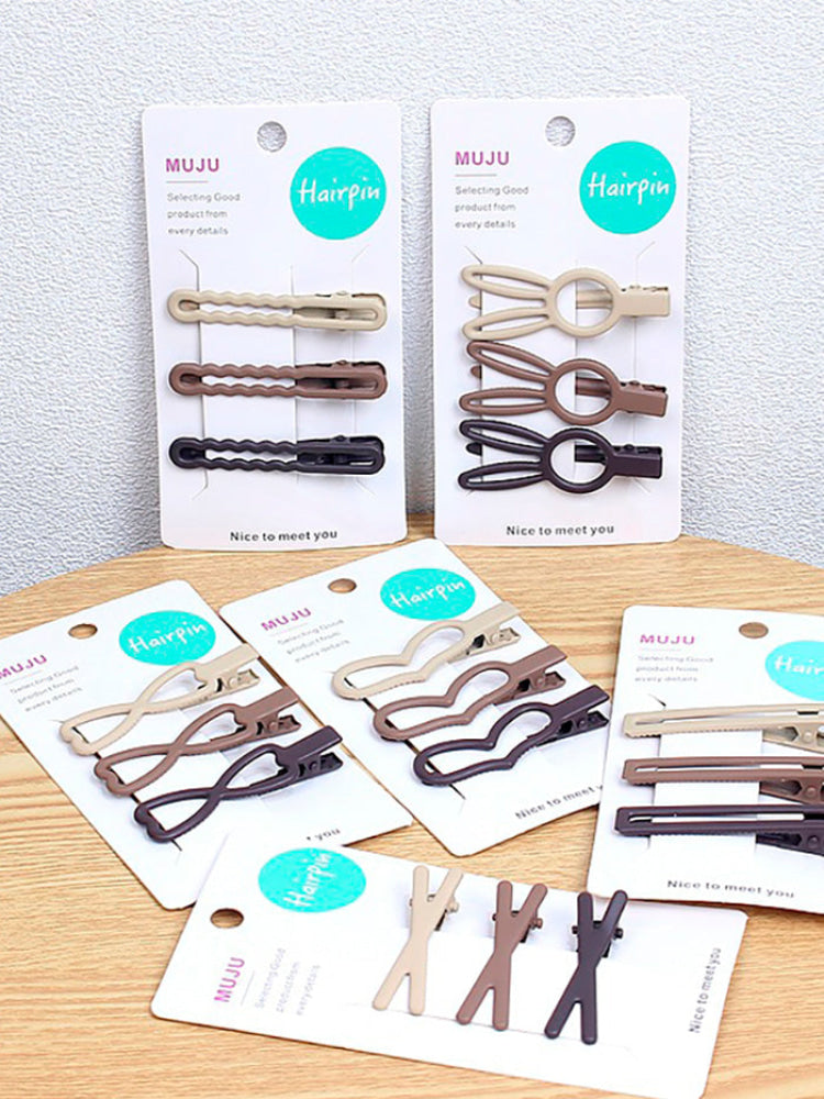 Hebillas Basicas X3 Pcs Moda