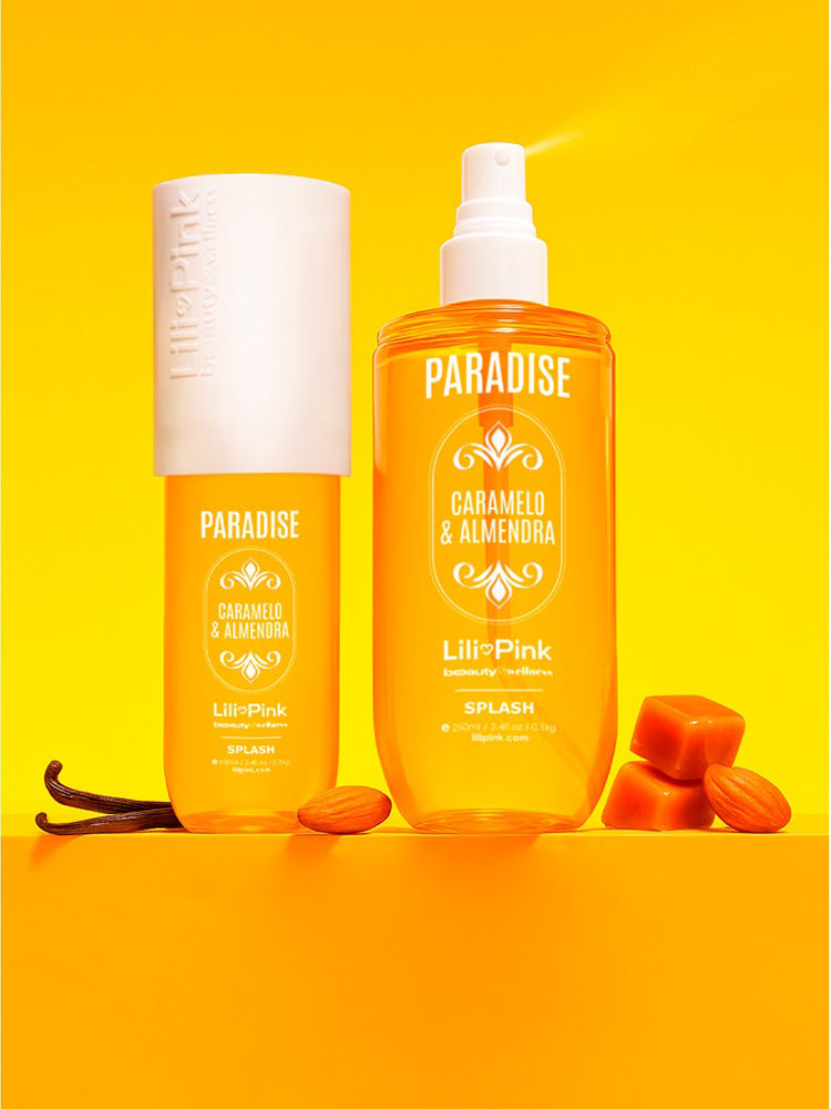 SPLASH PARADISE CARAMELO & ALMENDRAS 250ML