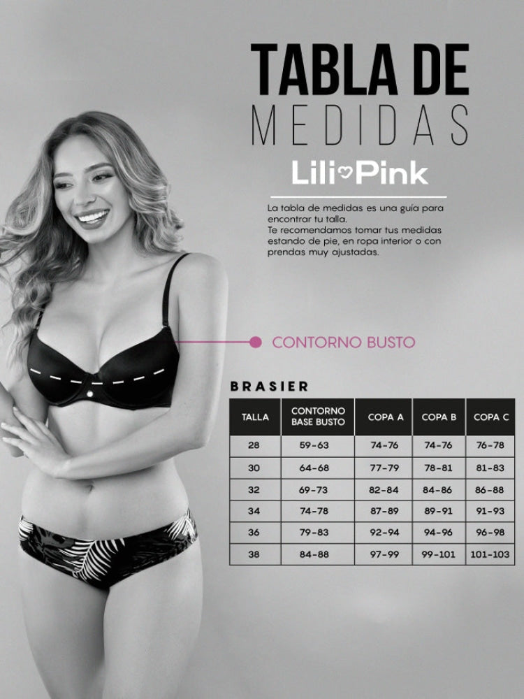 Brasier Jvnil Duo En Microfibra Copa B Blanco-Negro Brasier