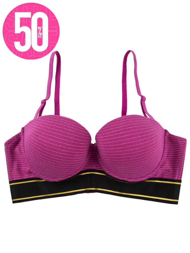 Brasier Algodón Copa B Morado / 36B Brasier