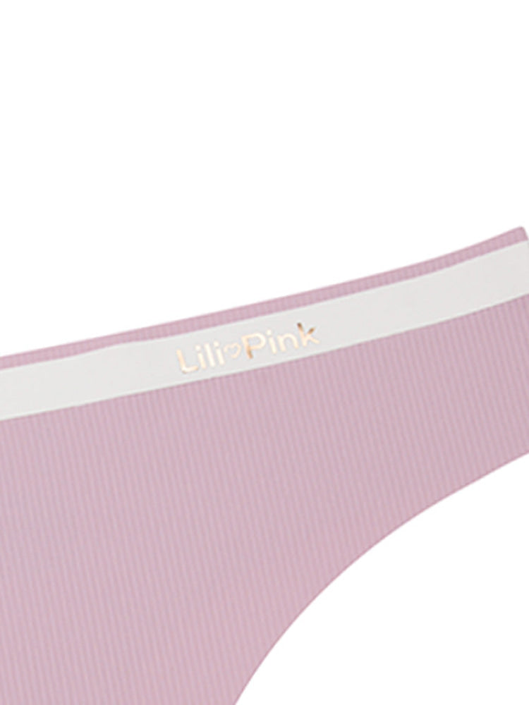 CALZÓN CORTE LASÉR MORADO-BLANCO PAQ X2