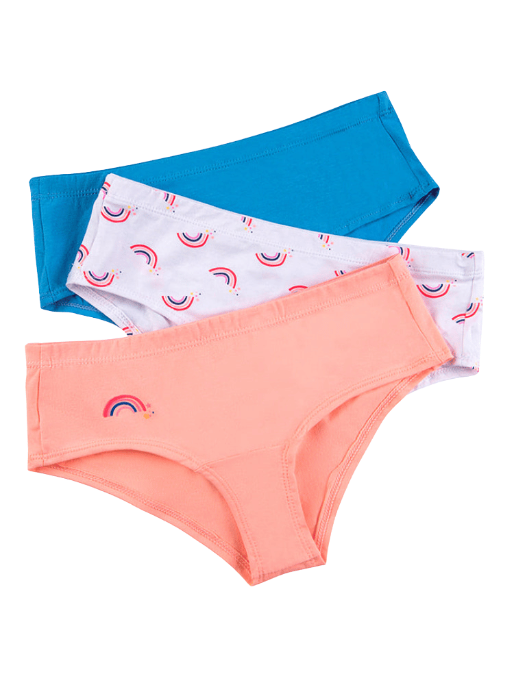 CALZÓN TEEN PAQ X3 BLANCO-CORAL-AZUL