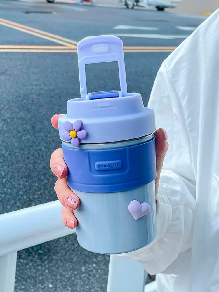 TERMO TIPO VASO PORTATIL MODA PURPURA