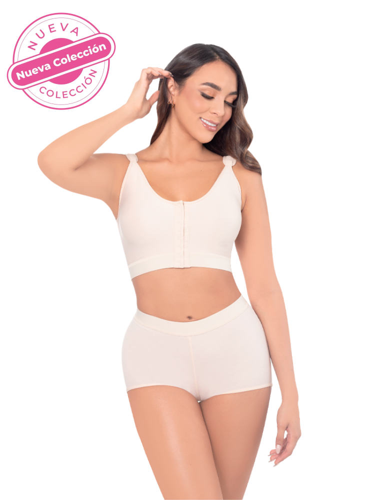 Brasier Postquirúrgico Broches Frontales Corrector Postura Brasier