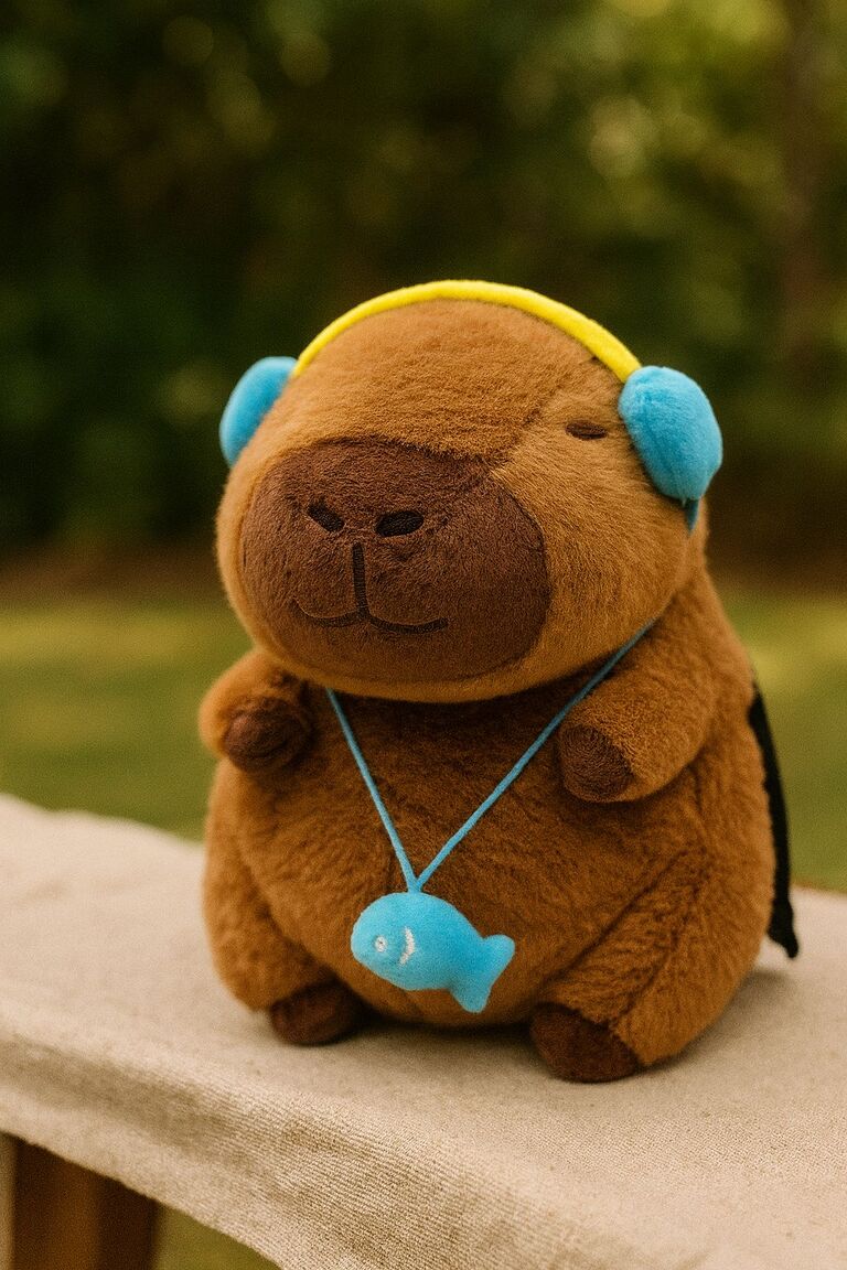 PELUCHE CAPIBARA MODA 30CM