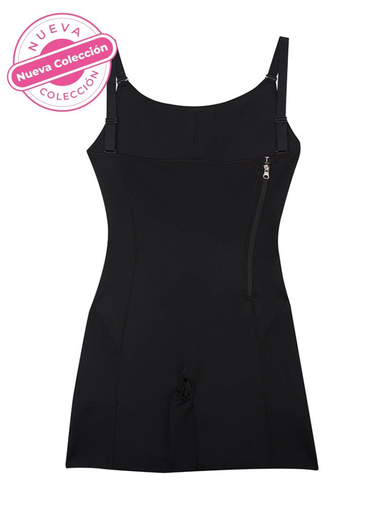 Faja Con Busto Abierto Larga Negro / Xl Brasier