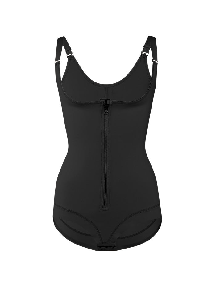 Faja Tipo Body Con Busto Abierto Negro Brasier
