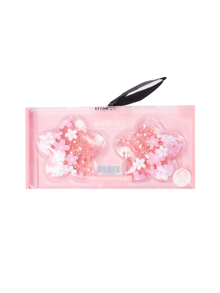 SET ACCESORIOS GEL FLORES X2