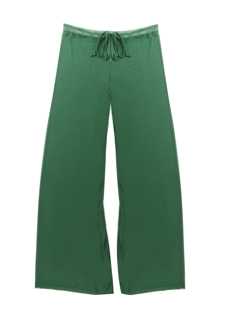 Salida De Baño Pantalon Mesh Verde / S/M Trajes De Baño