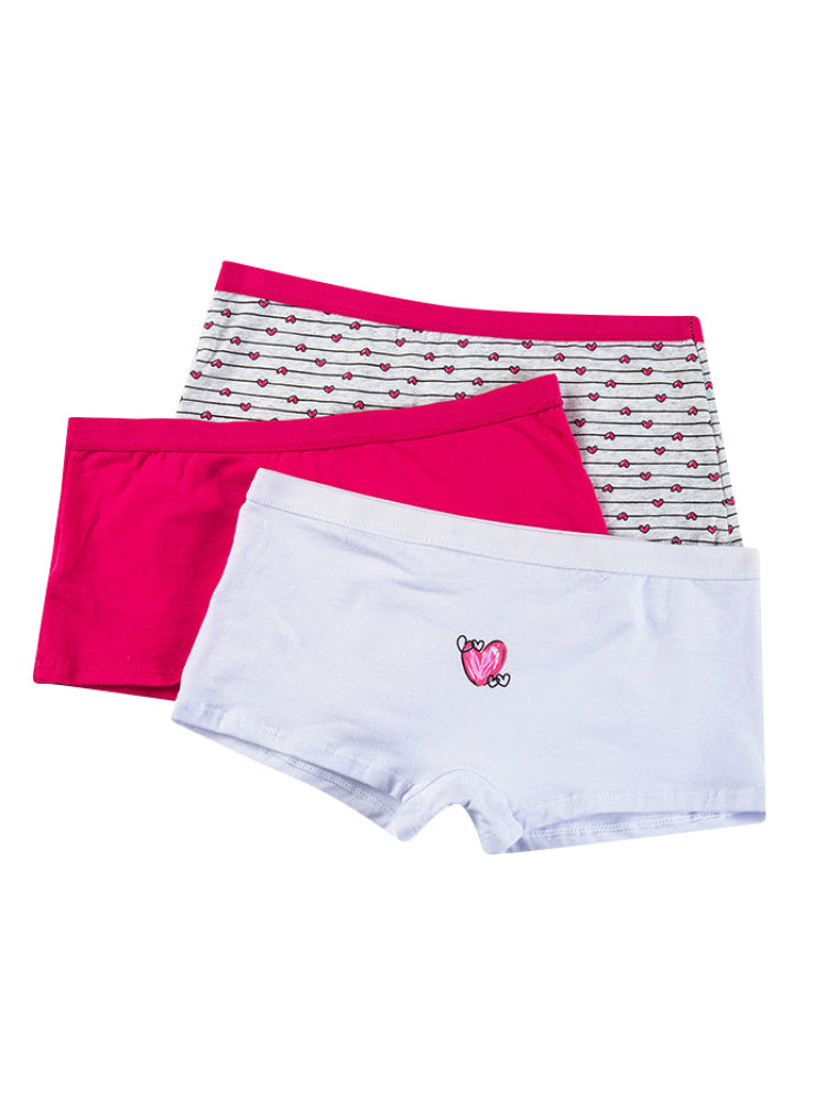 Calzón Algodón Teen Paq X3 Gris-Fucsia-Blanco / Xs Calzón