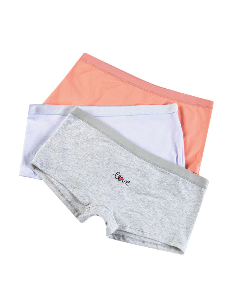 Calzón Algodón Teen Paq X3 Gris-Coral-Blanco / Xs Calzón