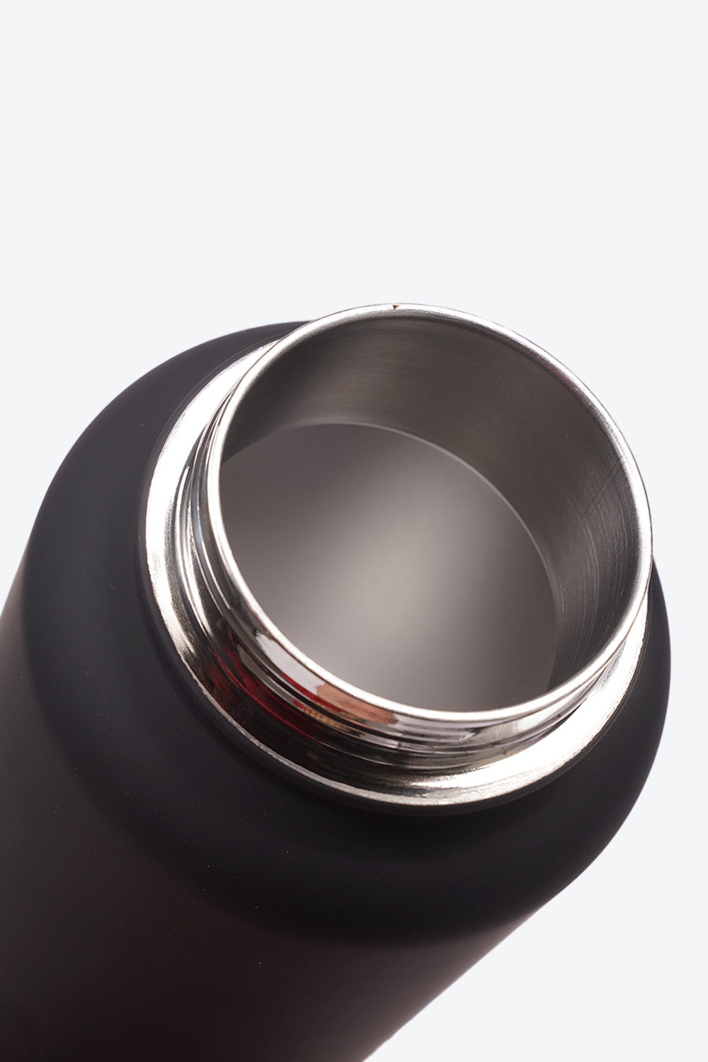 TERMO DE ACERO INOXIDABLE CON SOPORTEPARA CELULAR 2 EN 1 NEGRO 950ML