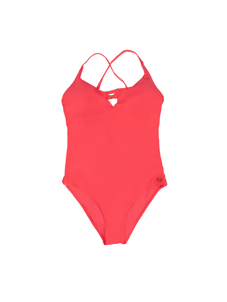 Vestido De Baño Enterizo Rosado / 38B/Xl Trajes De Baño