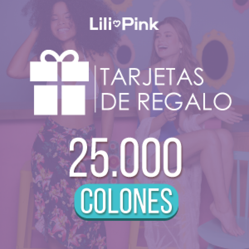 Tarjeta De Regalo - Tienda Web Crc 25000.00