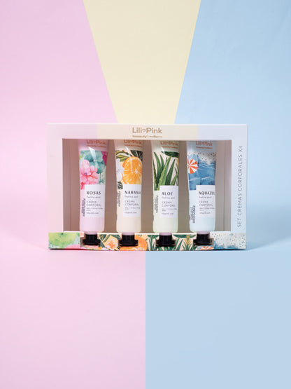 SET X4 CREMAS CORPORALES 30ML AROMATERAPIA