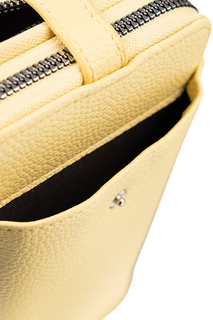 BOLSO CELULAR & BILLETERA MODA AMARILLO BO592