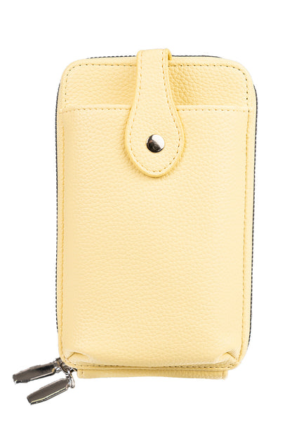 BOLSO CELULAR & BILLETERA MODA AMARILLO BO592