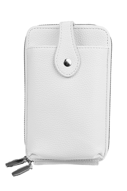 BOLSO CELULAR & BILLETERA MODA GRIS