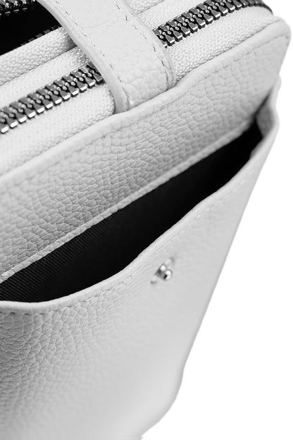 BOLSO CELULAR & BILLETERA MODA GRIS