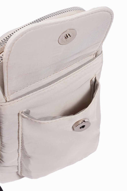 BOLSO CELULAR MODA BEIGE