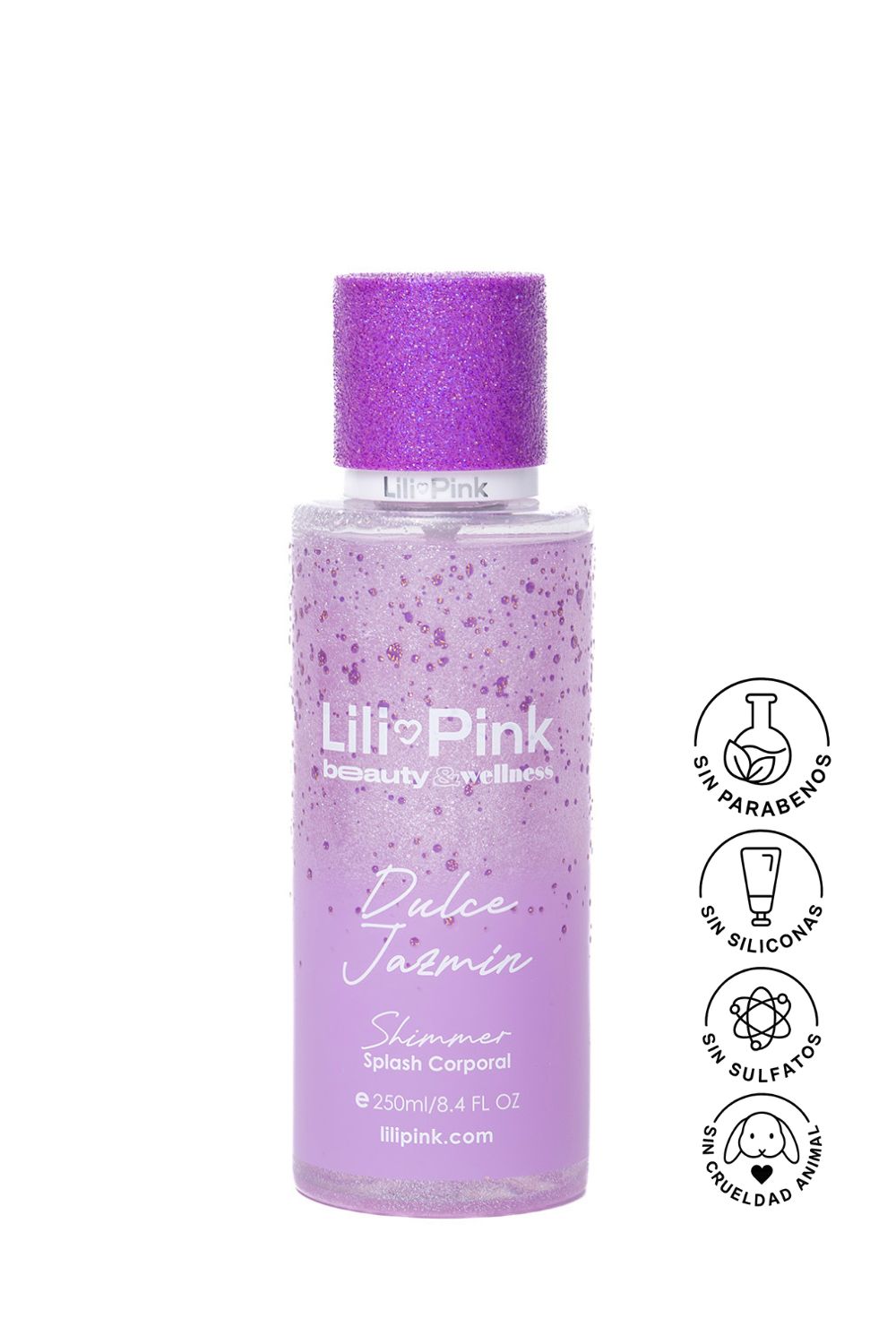SPLASH CON SHIMMER CORPORAL DULCE JAZMIN 250ML