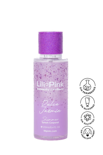 SPLASH CON SHIMMER CORPORAL DULCE JAZMIN 250ML