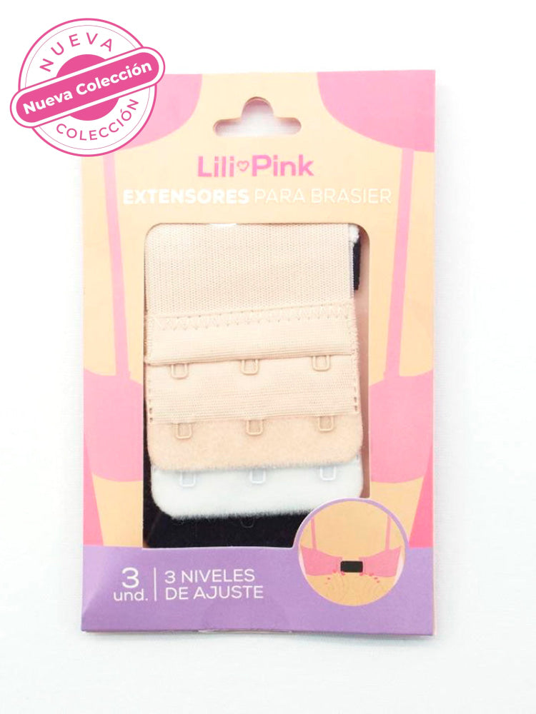 Extensor Gancho Elástico Paq X3 Beige-Negro-Blanco Accesorios