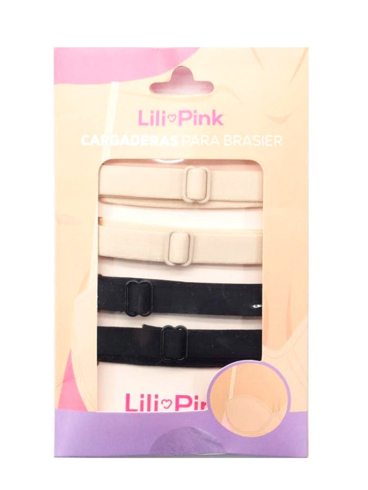 TIRANTES PARA BRASIER PAQ X2 BEIGE NEGRO LiliPink Costa Rica