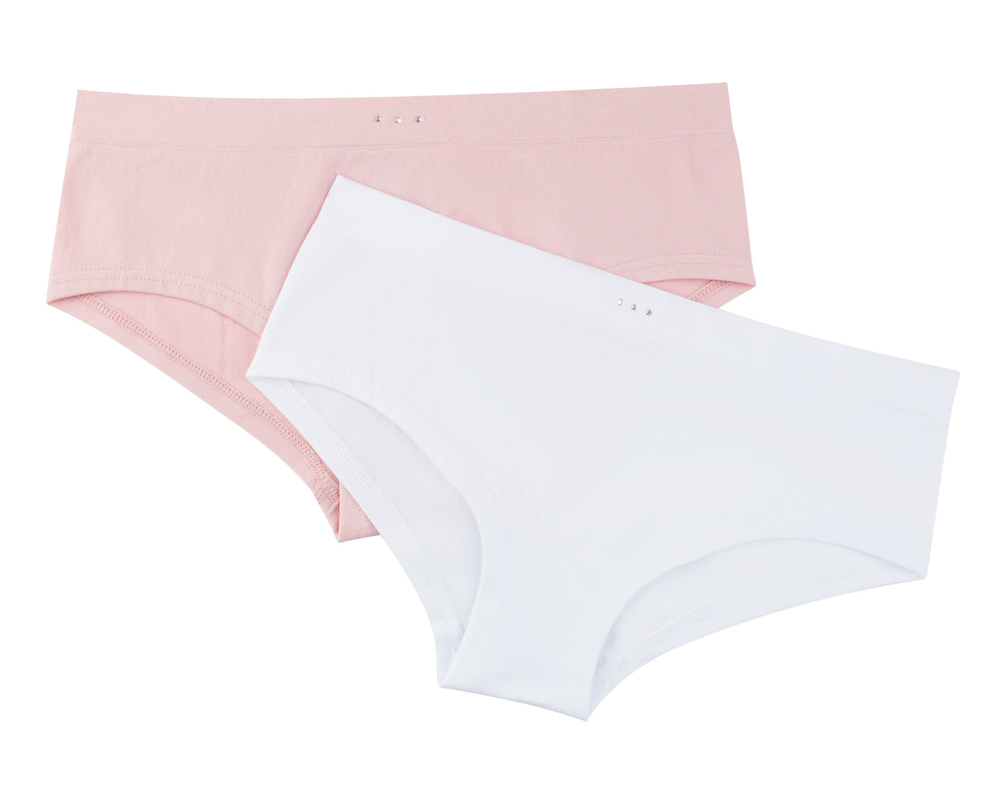 CALZÓN HIPSTER SEAMLESS DUO ROSA OSCURO-BLANCO
