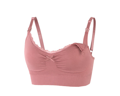 BRASIER MATERNAL SEAMLESS ROSA OSCURO