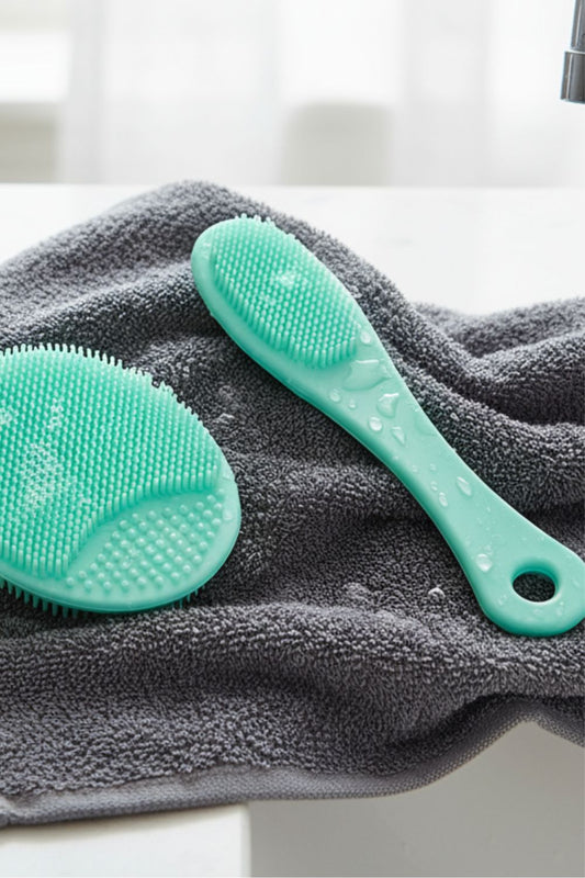 SET CEPILLO FACIAL CELESTE