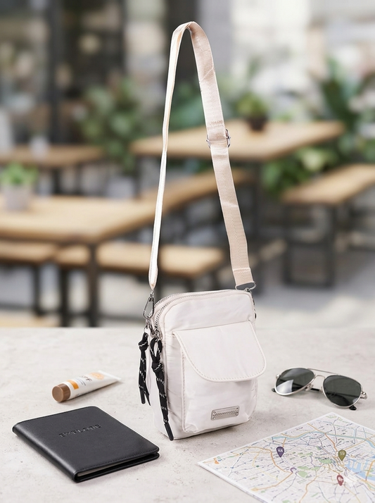 BOLSO CELULAR MODA BEIGE