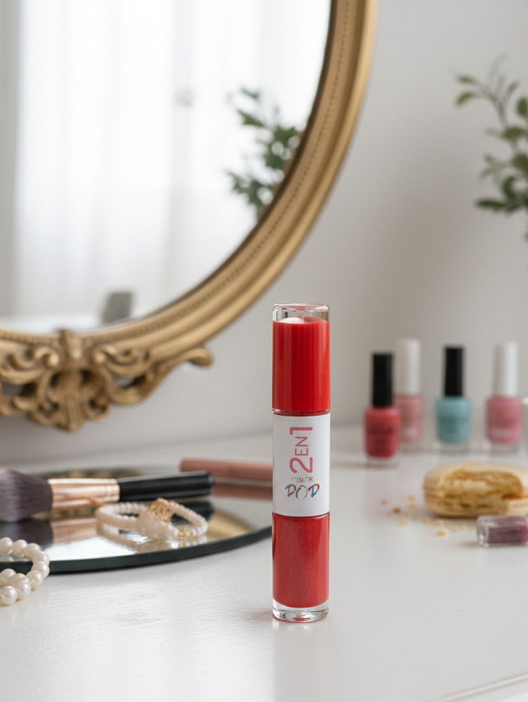 ESMALTE 2 EN 1 COLOR POP ROJO INTENSO 11ML