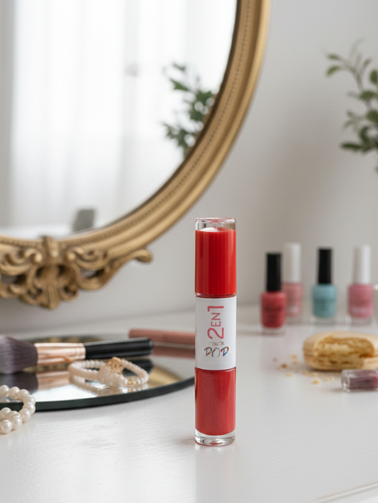 ESMALTE 2 EN 1 COLOR POP ROJO INTENSO 11ML