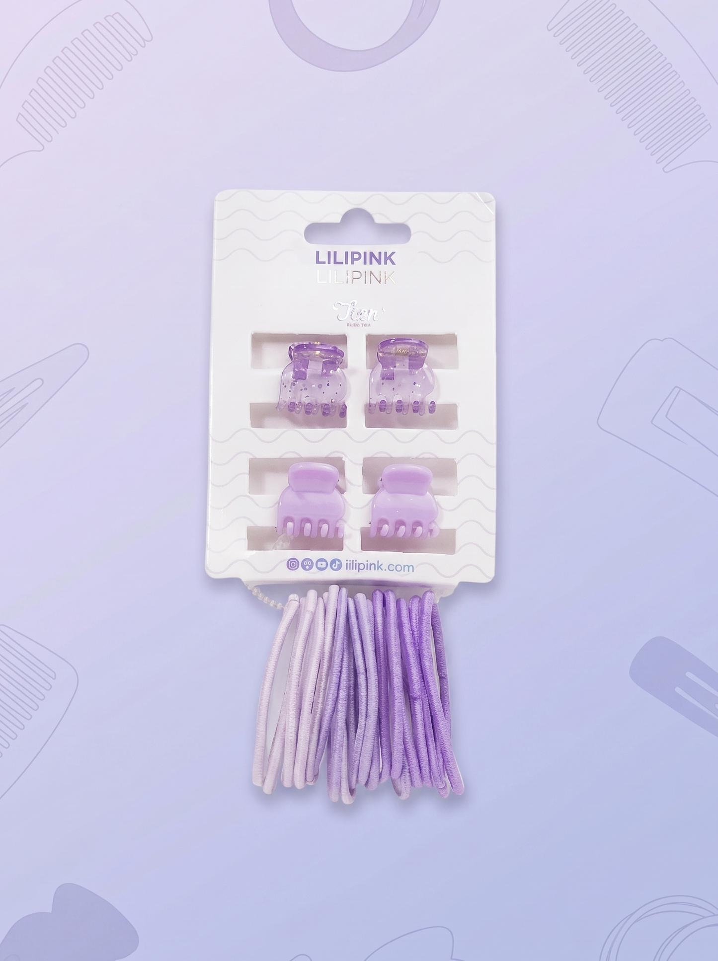 SET CAIMANES X4 + BANDAS CABELLO PURPLE