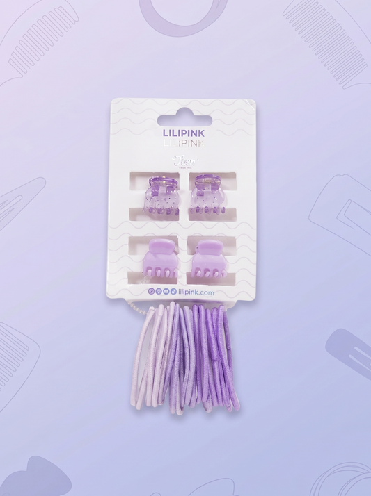 SET CAIMANES X4 + BANDAS CABELLO PURPLE