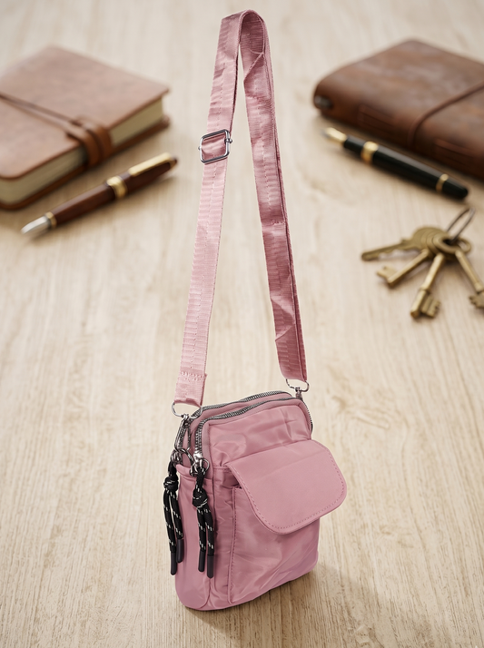 BOLSO CELULAR MODA ROSA OSCURO