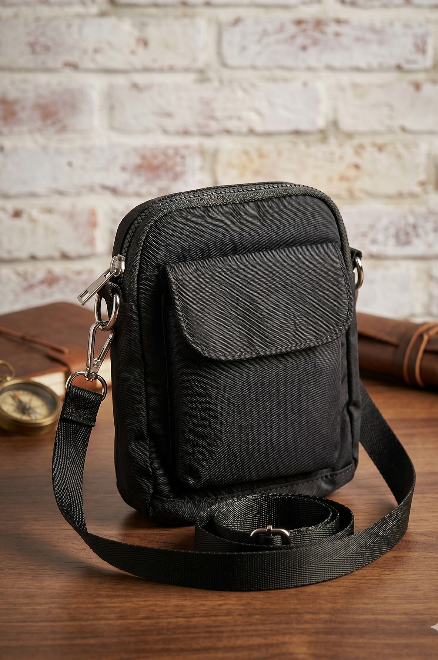 BOLSO CELULAR MODA NEGRO
