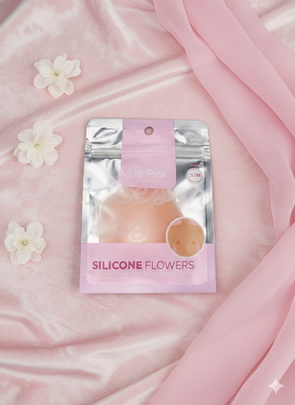 SILICONE FLOWER CUBRE PEZONES COLOR PIEL
