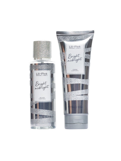 KIT CREMA CORPORAL BRIGHT MIDNIGHT 236ML+SPLASH CORPORAL BRIGHT MIDNIGHT 250ML