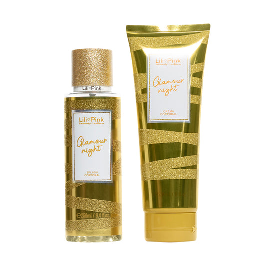 KIT CREMA CORPORAL GLAMOUR NIGHT 236ML+SPLASH CORPORAL GLAMOUR NIGHT 250ML