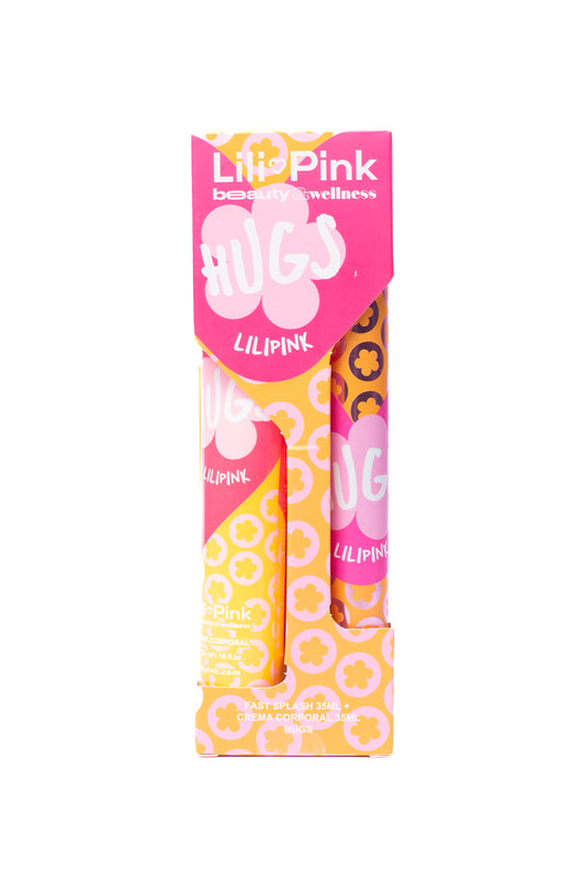 KIT FAST SPLASH 35ML HUGS + CREMA CORPORAL 35ML HUGS