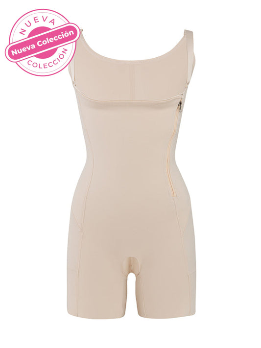 Faja Con Busto Abierto Larga Beige / M Brasier