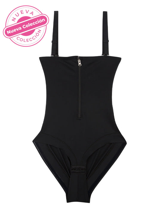 Faja Con Busto Abierto Control Abdomen Negro / L Brasier