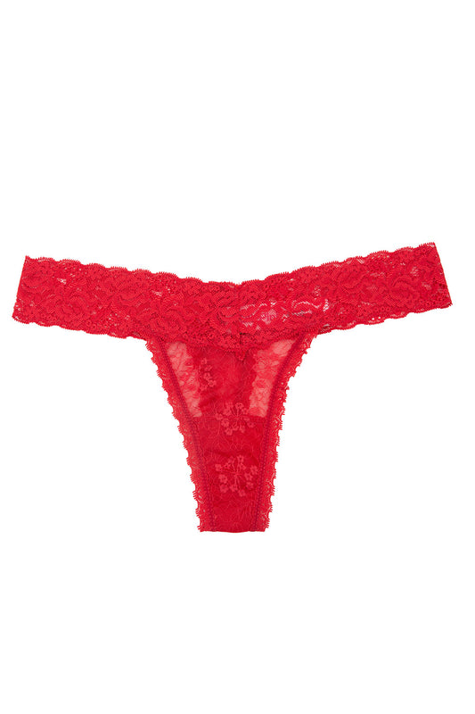 CALZÓN DE ENCAJE ROJO