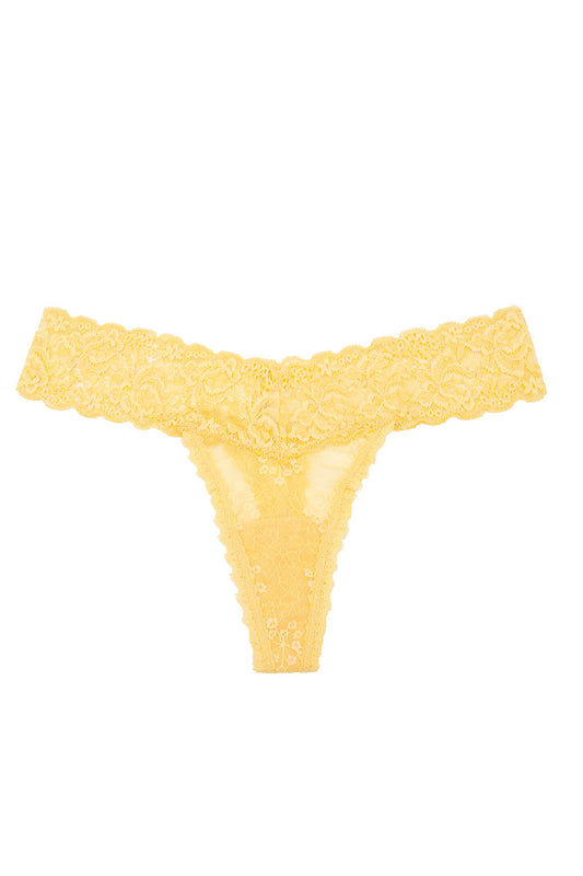 CALZÓN DE ENCAJE AMARILLO