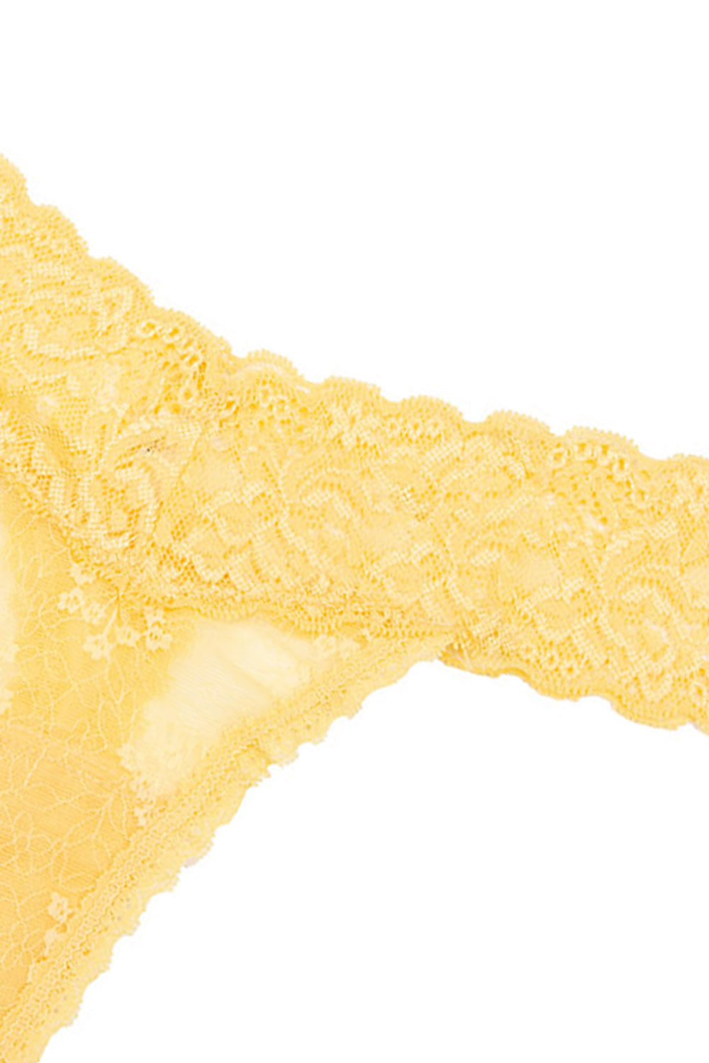 CALZÓN DE ENCAJE AMARILLO