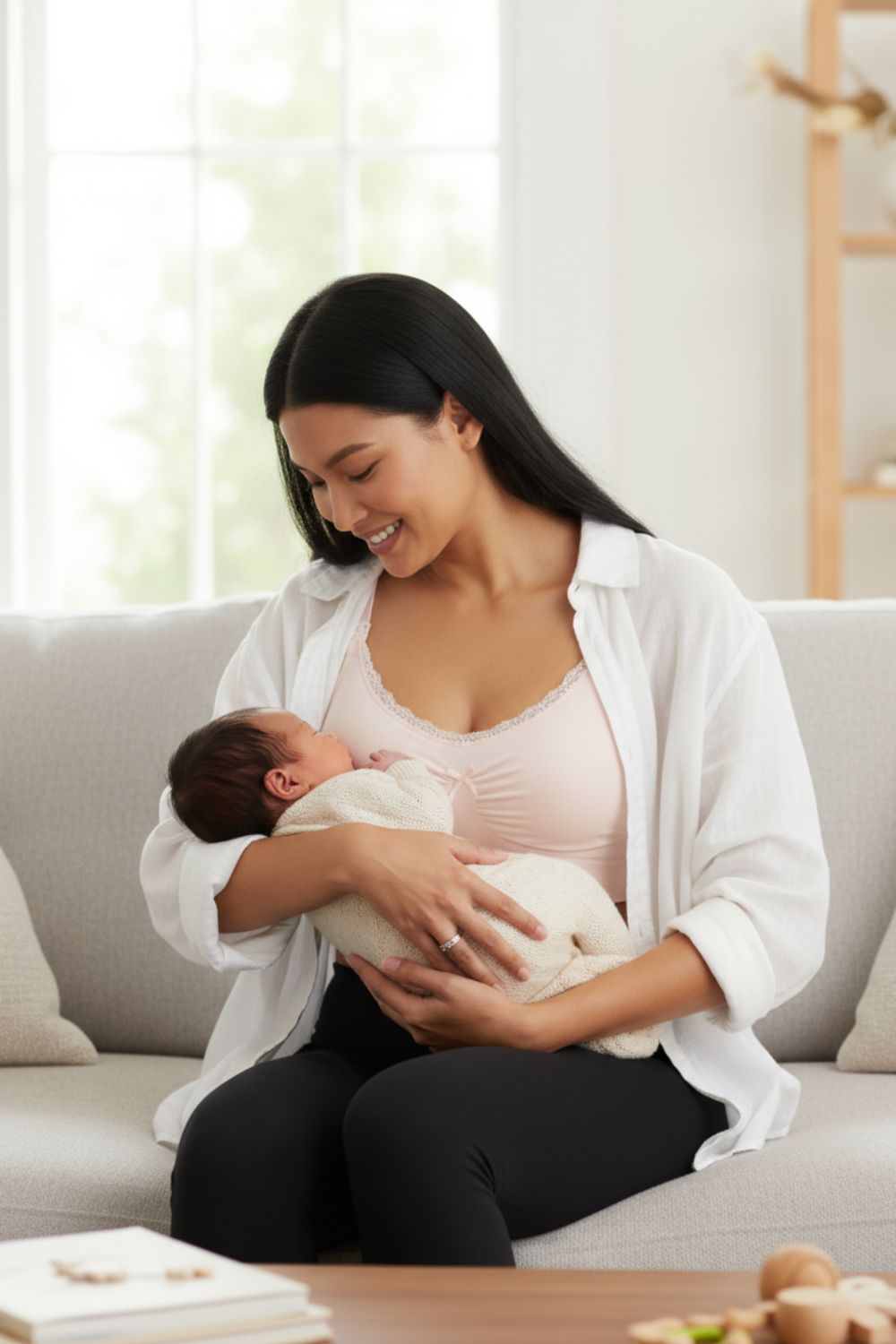 BRASIER MATERNAL SEAMLESS ROSA